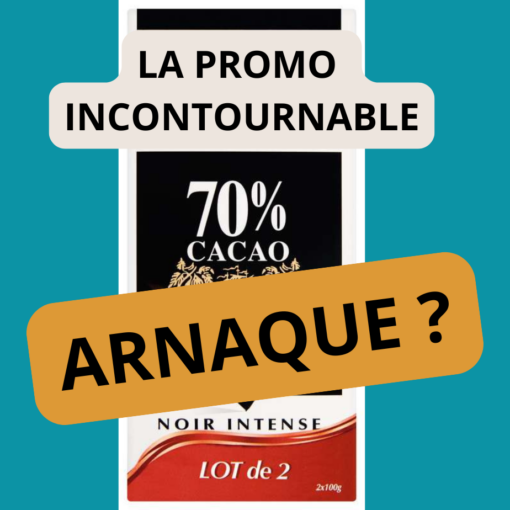 lot de 2 tablettes de chocolat 70 %